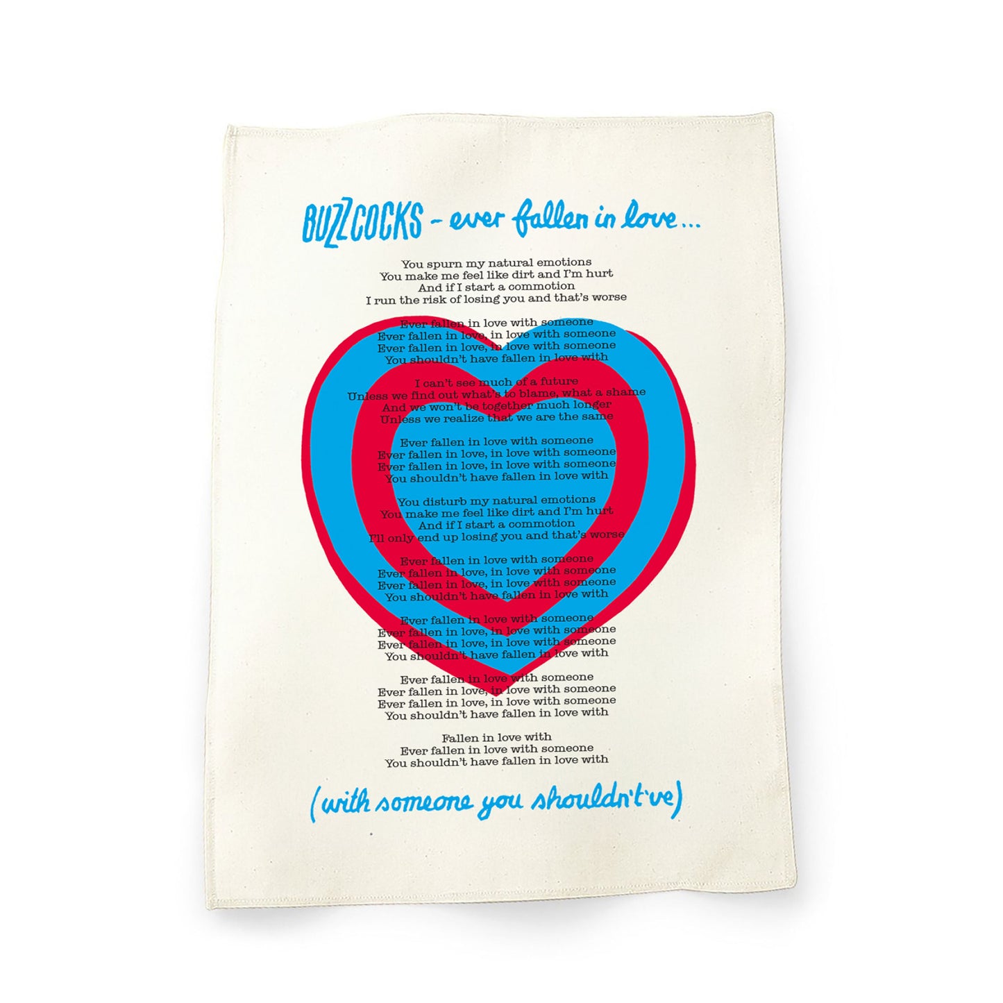 Fallen in Love Tea Towel Natural
