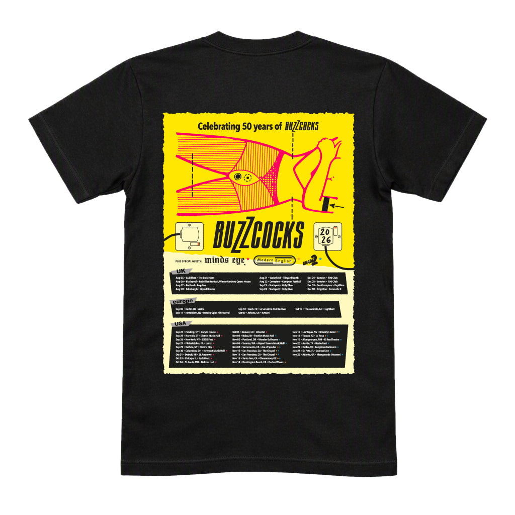Yellow Logo Tour T-Shirt Back